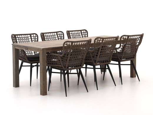 Intenso Busso/ROUGH-S 220 cm Gartenmöbel-Set 7-teilig