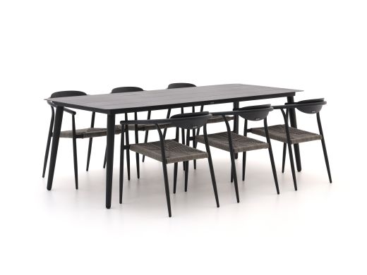 Manifesto Cavone/Sora 220 cm Gartenmöbel-Set 7-Teilig Stapelbar