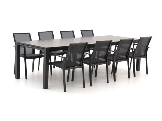 Bernstein Amberg/Mannheim 220 cm Gartenmöbel-Set 9-teilig stapelbar/ausziehbar