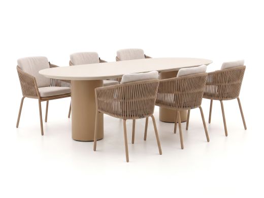 Hartman Sevilla/Valencia 220cm dining tuinset 7-delig
