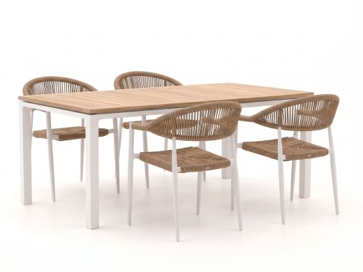 Manifesto Belpasso/Linosa 180 cm Gartenmöbel-Set 5-teilig stapelbar