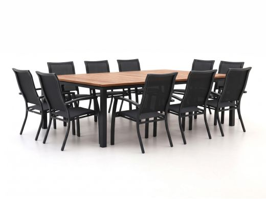 Bellagio Lugo/Linosa 240x160 cm Gartenmöbel-Set 11-teilig stapelbar