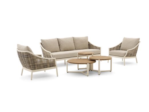 Apple Bee Milou/Monaco Sessel-Sofa Lounge-Set 6-teilig 5-Sitzer
