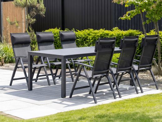 Bellagio Avenza/Menzano 220 cm Gartenmöbel-Set 7-teilig verstellbar