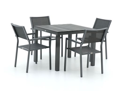 Bellagio Roma/Fidenza 90 cm Gartenmöbel-Set 5-teilig stapelbar