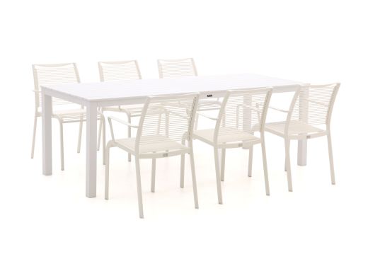 Apple Bee Hawaii/Menzano 220 cm Gartenmöbel-Set 7-teilig stapelbar