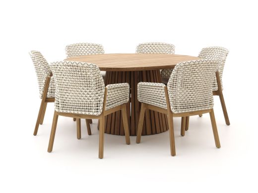 Zavelli Juntos/Santa Severina ø 150 cm Gartenmöbel-Set 7-teilig