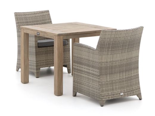 Forza Barolo/ROUGH-S 90 cm Gartenmöbel-Set 3-teilig