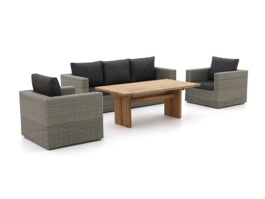 Intenso Carpino/ROUGH-L Gartentisch Lounge-Set 4-teilig