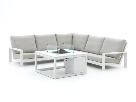 Bellagio Vezzano/Cosi 100 cm Ecklounge-Set mit Feuertisch 4-teilig