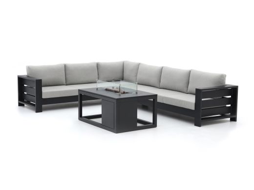 Bellagio Avolo/Cosiraw 120 cm Ecklounge-Set mit Feuertisch 3-teilig links