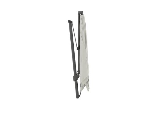 Glatz Sombrano S+ Easy Ampelschirm 350x350cm - Ekrü (158) (inkl. Bodenanker M4) und Sonnenschirm Schutzhülle) Aluminium ( Gestell = Anthrazit)