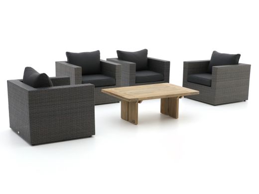 Forza Barolo/ROUGH-L Sessel Lounge-Set 5-teilig