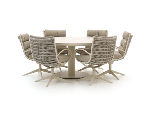 Apple Bee Camp Bay/Melville ø 160 cm Gartenmöbel-Set 7-teilig drehbar