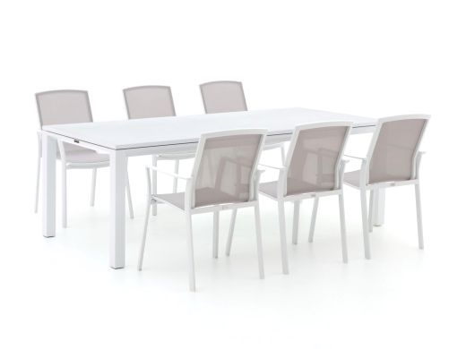 Bernstein Amberg/Mannheim 220 cm Gartenmöbel-Set 7-teilig stapelbar/ausziehbar