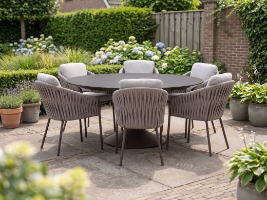 SUNS Nappa/Nova ø 170 cm Gartenmöbel-Set 7-teilig