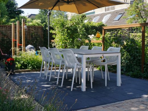 Forza Ripi/Fidenza 220 cm Gartenmöbel-Set 7-teilig stapelbar