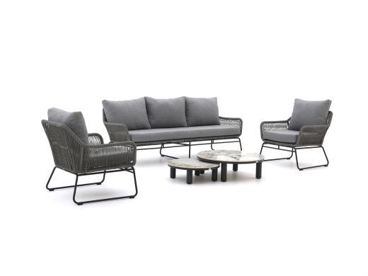 Intenso Isorella/Sarsina Sessel-Sofa Lounge-Set 5-teilig