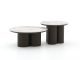 Apple Bee Tonga Beistelltisch-Set ø 80 cm (h: 36 cm)/ø 60 cm (h: 44 cm)