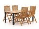 Sunyard Veronica/Linosa 180 cm Gartenmöbel-Set 5-teilig verstellbar