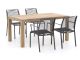 Apple Bee Hawaii/ROUGH-S 160 cm Gartenmöbel-Set 5-teilig stapelbar