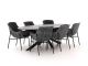 Manifesto Novara/Furato ellips 240 cm Gartenmöbel-Set 7-teilig