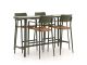 Bellagio Cino 175 cm Gartenbar-Set 5-Teilig Stapelbar