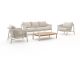 Zavelli Cuore Sessel-Sofa Lounge-Set 4-teilig 5-Sitzer