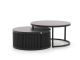 Bellagio Oriago Lounge Gartentisch-Set ø 85 cm (h:45 cm)/ø 78 cm (h:36 cm)
