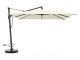 Glatz Sombrano S+ Easy Ampelschirm 350x350 cm - Ekrü (158) (inkl. Shadowline Schirmständer 140 kg) (inkl. Schutzhülle) (Gestell = Anthrazit)