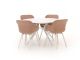 Hartman Le Soleil Element/Sora ø 127 cm Gartenmöbel-Set 5-teilig