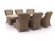 Intenso Milano/ROUGH-Y Ellips 280 cm Dining-Lounge Gartenmöbel-Set 7-teilig