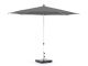Glatz Alu-Smart Sonnenschirm ø 300 cm - Stone Grey (157) (inkl.Shadowline Schirmständer 50 kg) Aluminium