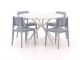 Forza Xitta/Sora ø 127 cm Gartenmöbel-Set 5-teilig