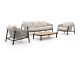 Zavelli Cuore Sessel-Sofa Lounge-Set 4-teilig 5-Sitzer