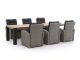 Intenso Mazzano/ROUGH-X 320 cm lounge-Gartenmöbel-Set 7-Teilig verstelbaar
