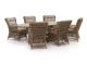 Intenso Milano/ROUGH-Y Ellips 240 cm Dining-Lounge Gartenmöbel-Set 7-teilig