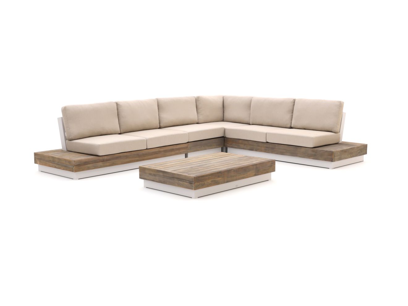 Bellagio Pilago Ecklounge-Set 5-teilig Weiß 366x268cm Rabatt: 20 %