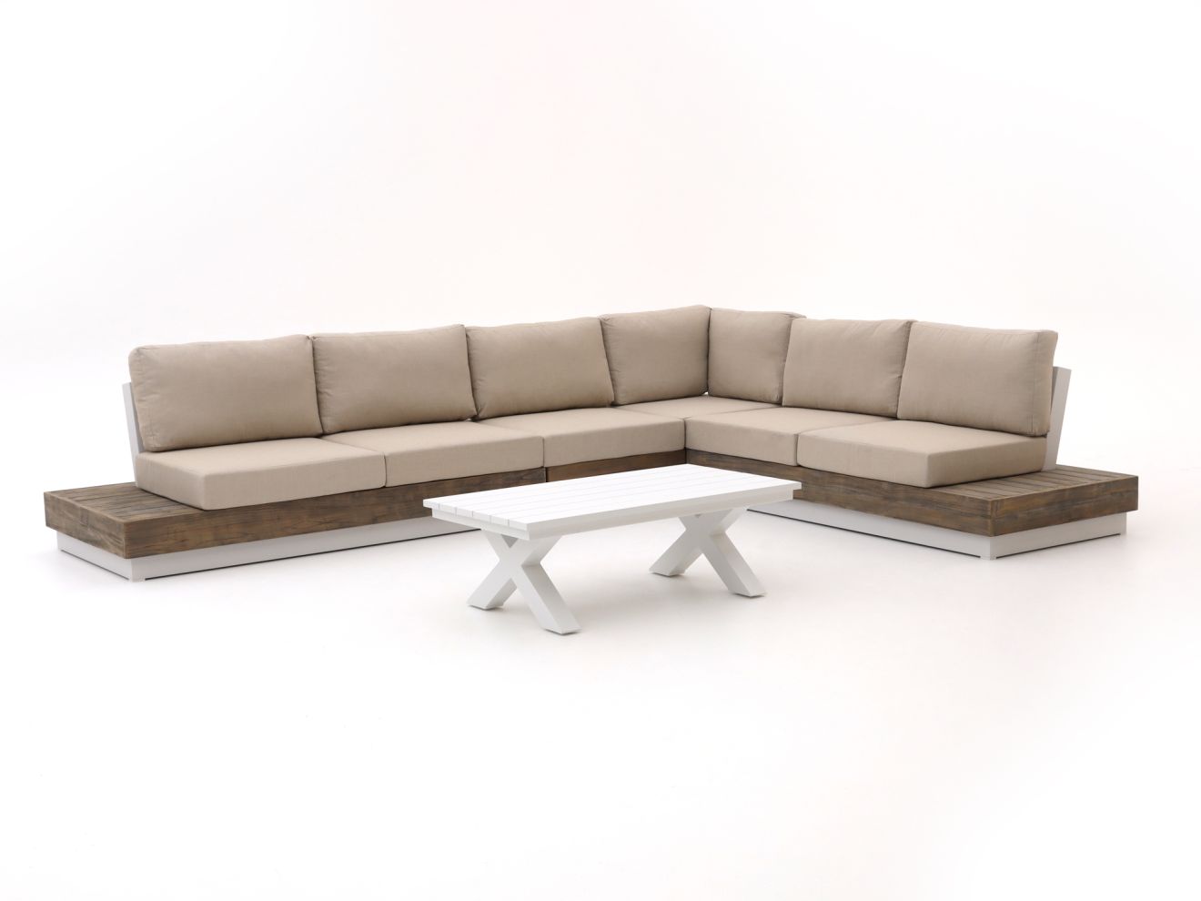 Bellagio Pilago/Tovi Ecklounge-Set 5-teilig Weiß  Rabatt: 20 %