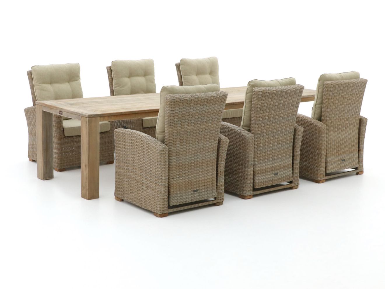 Intenso Mazzano/ROUGH-X 320 cm Lounge Gartenmöbel-Set 7-teilig verstellbar günstig online kaufen