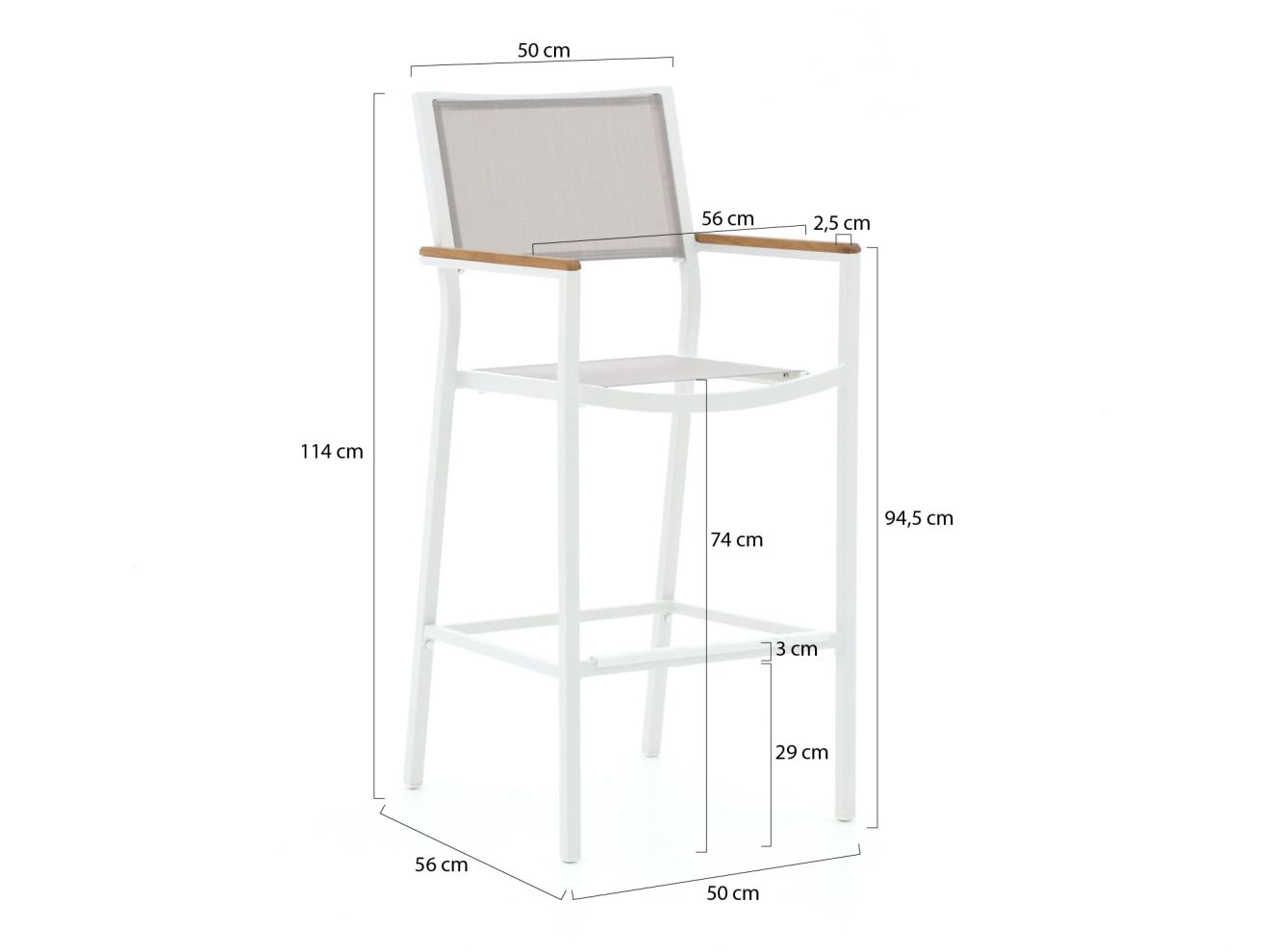 Bellagio Roma/Fidenza 150 cm Gartenbar-Set 5-teilig günstig online kaufen