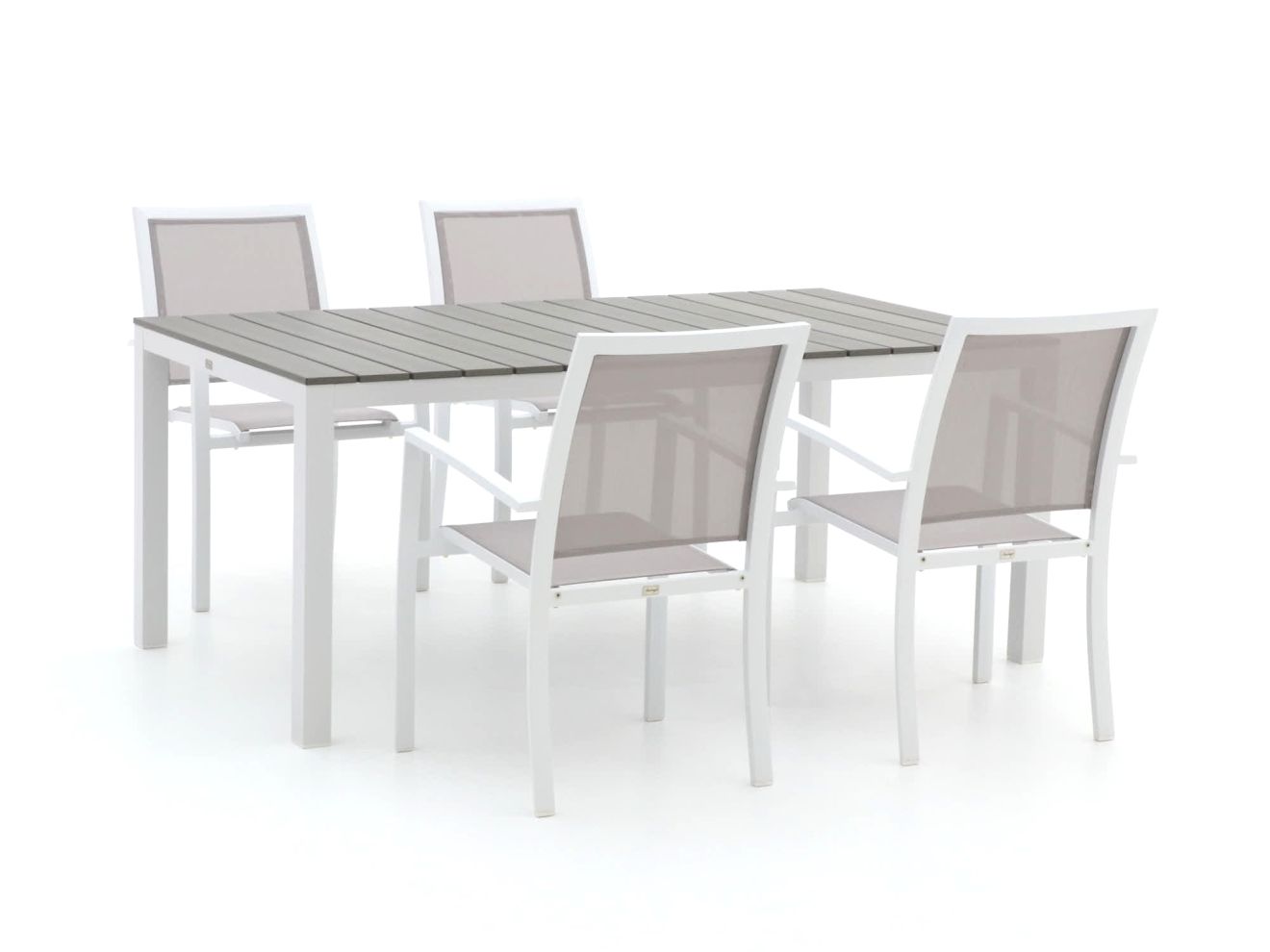 Bellagio Anzio/Fidenza 183 cm Gartenmöbel-Set 5-teilig stapelbar günstig online kaufen