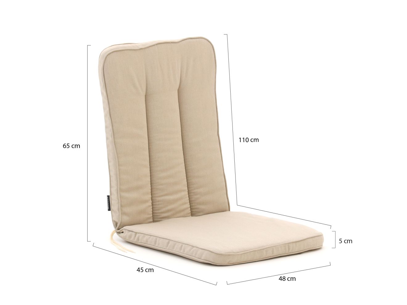 Madison Excelsior Auflage Niedriglehner 110x48 cm Taupe 110x48cm Madison Excelsior Auflage Niedriglehner 110x48 cm Taupe 110x48cm