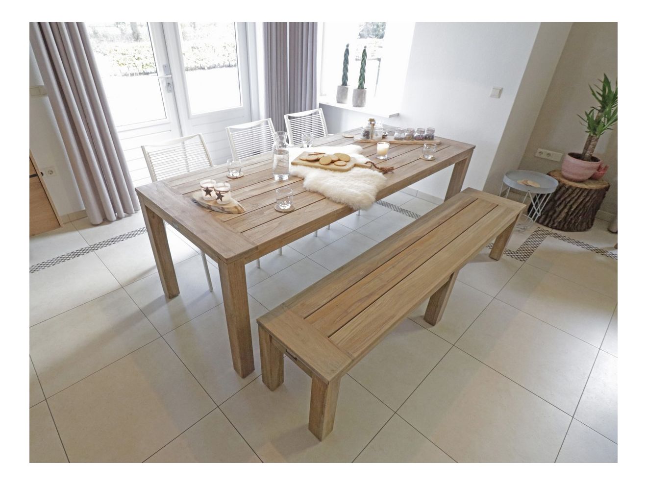 ROUGH-X Picknickbank 210x42x45 cm Braun 210x42x45cm Rabatt: 21 %