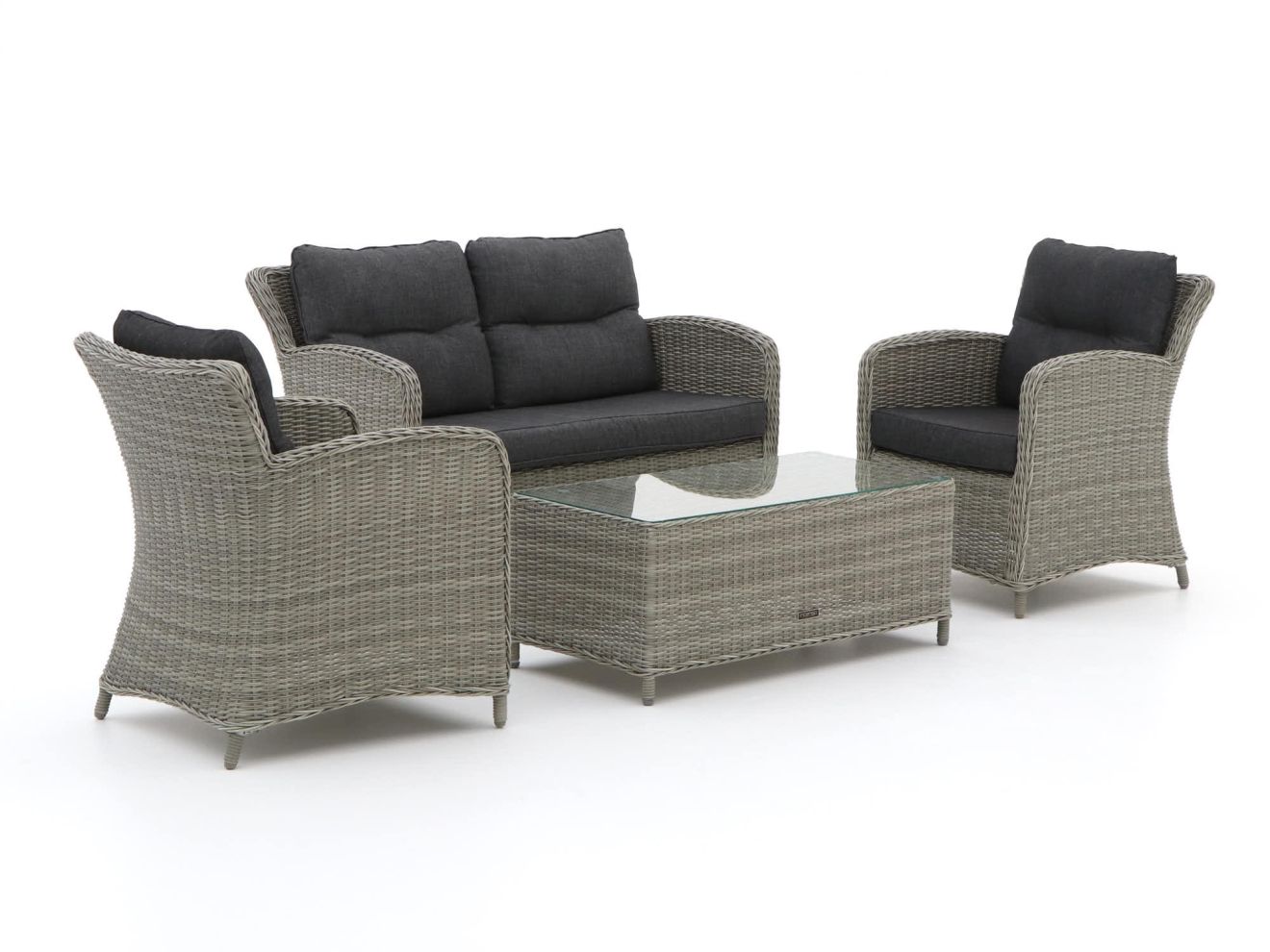 Intenso Leone/Milano Sessel-Sofa Lounge-Set 4-teilig Grau 0x0cm Rabatt: 19 %