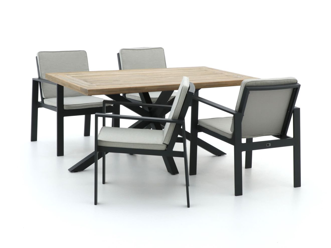 Bellagio Vezzano/Montorio 160 cm Gartenmöbel-Set 5-teilig Grau  Rabatt: 24 %