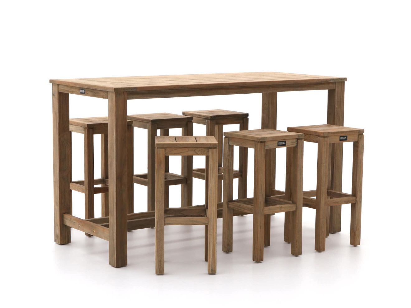 ROUGH-X 180 cm Gartenbar-Set 7-teilig Braun  Rabatt: 32 %