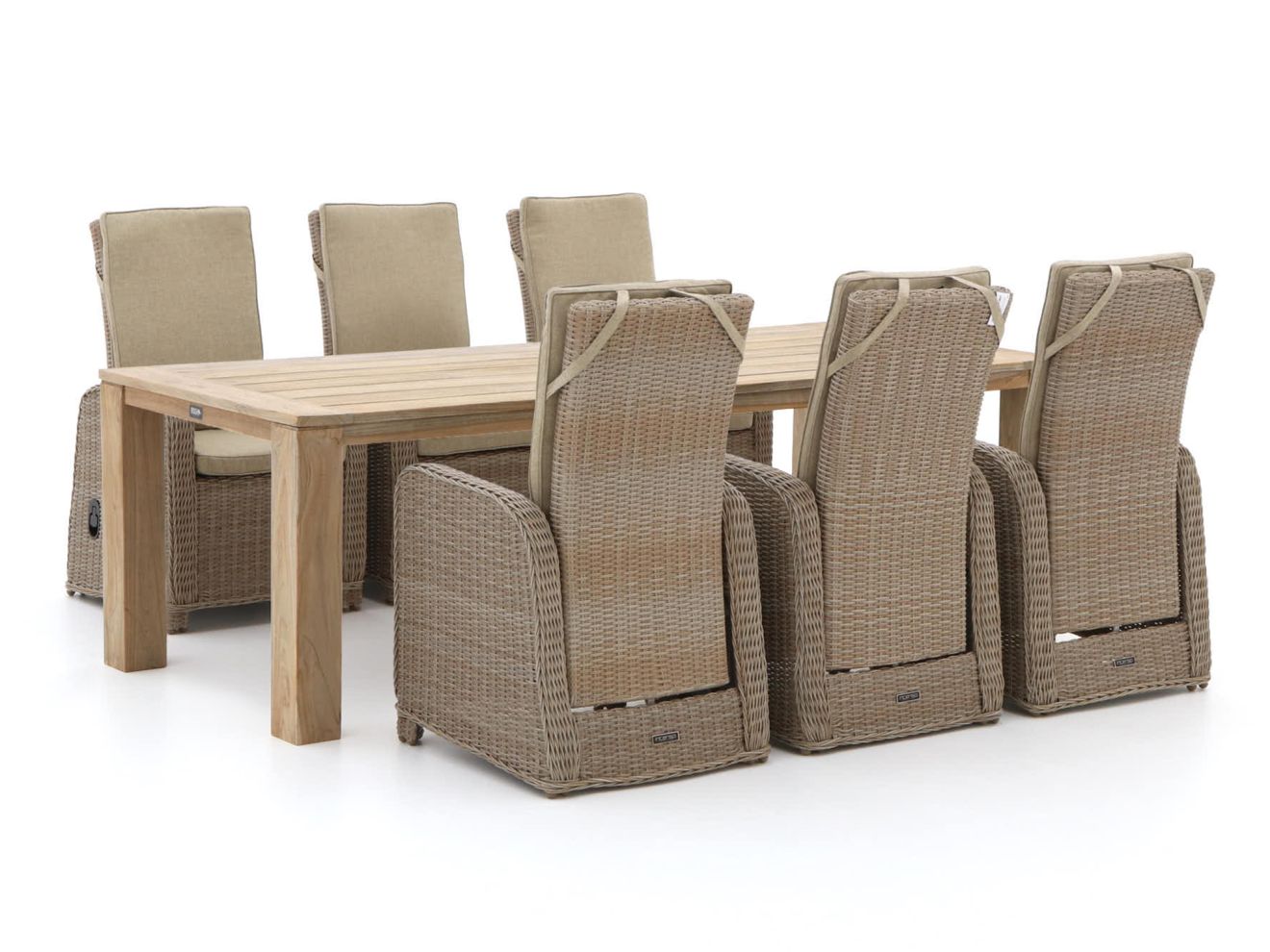 Intenso Umbria/ROUGH-X 240 cm Gartenmöbel-Set 7-teilig verstellbar