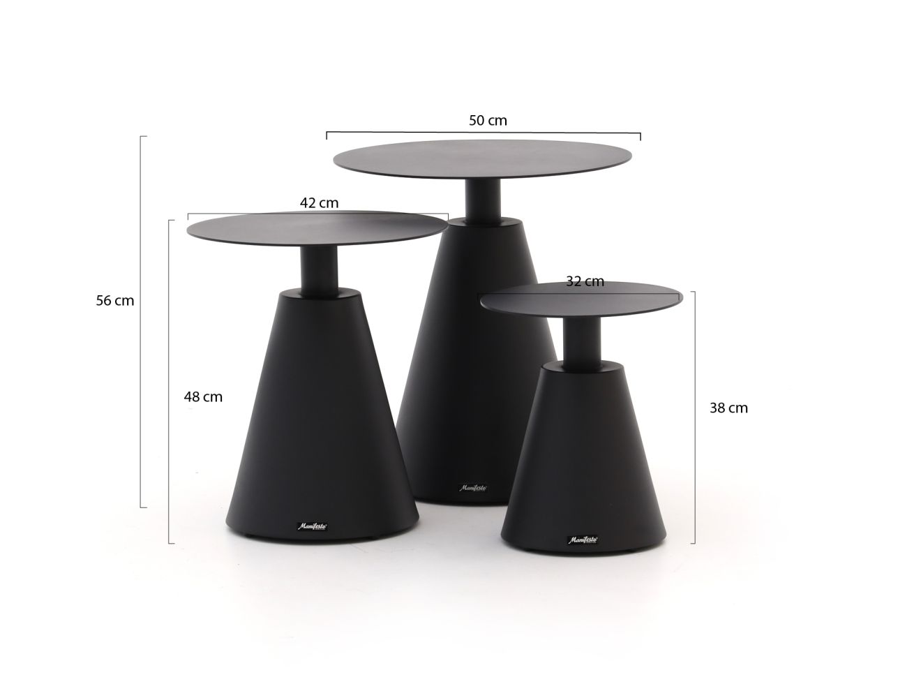 Manifesto Tusa Beistelltisch Outdoor-Set...