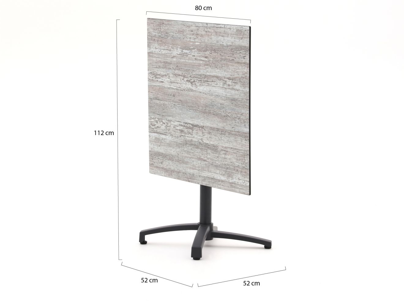 Bellagio Canzo Gartentisch klappbar 80x8...